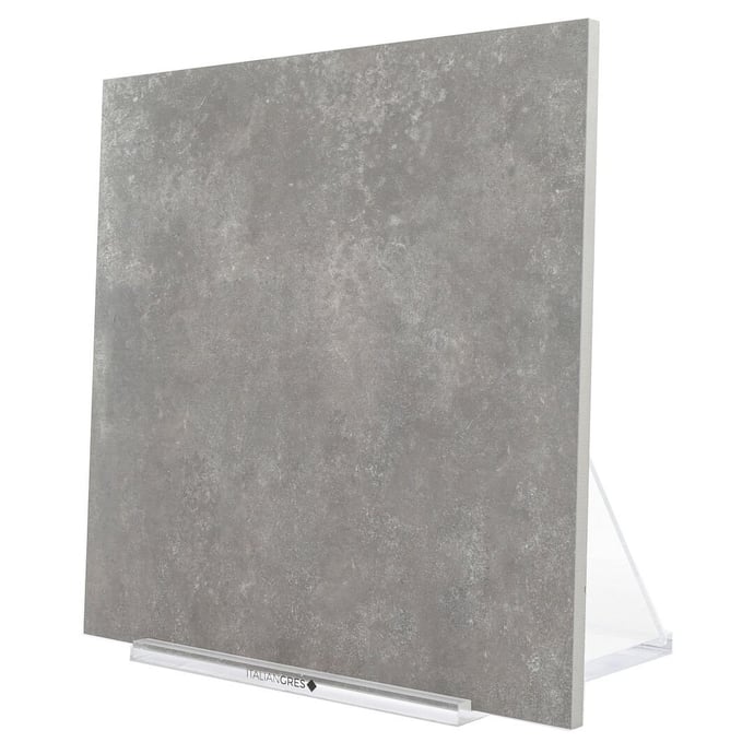 Concrete effect porcelain stoneware grey