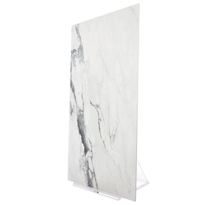 Dark grey vein semi polished marble