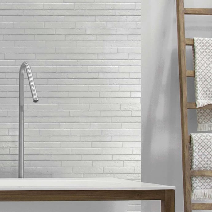 Thin brick - white