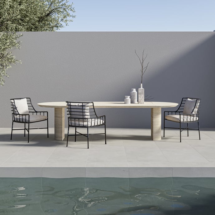 Londra Grey Concrete Outdoor Antislip R11
