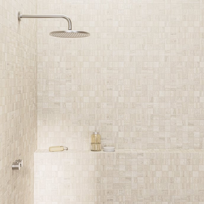 Navona Roman travertine Mosaic