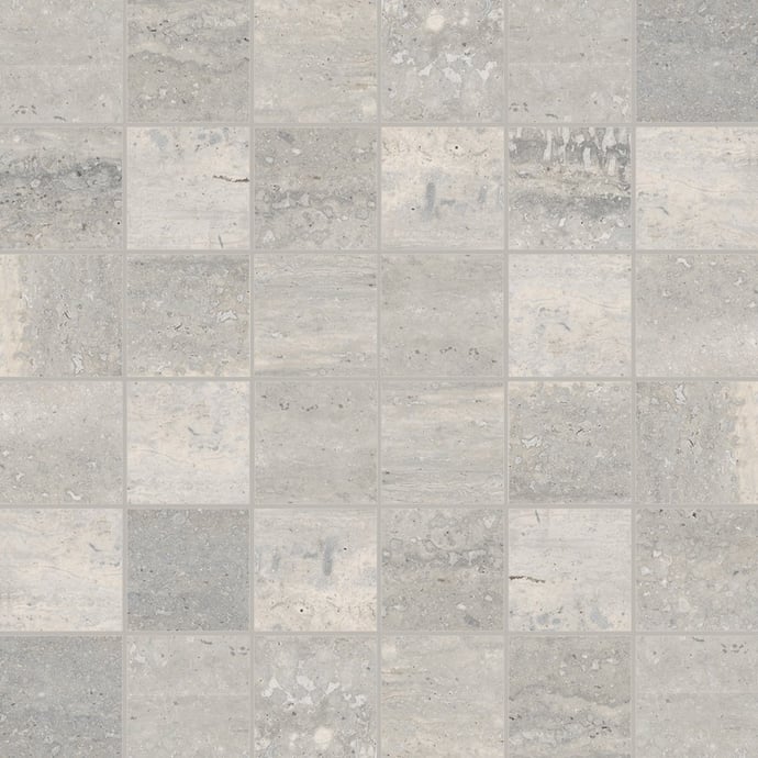 Silver Roman travertine Mosaic
