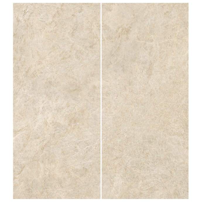 Grandes dalles en marbre Royal mat beige
