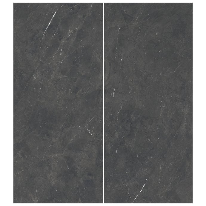 Glänzende große Platten aus Royal Schwarzer Marmor