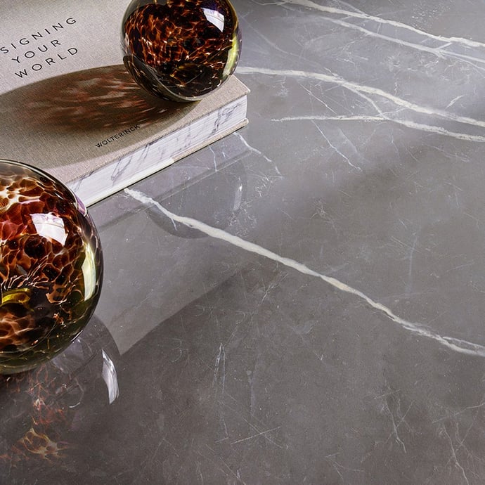 Glossy Royal grey marble