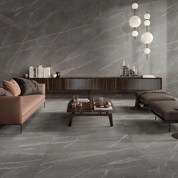 Matt Royal grey marble slabs