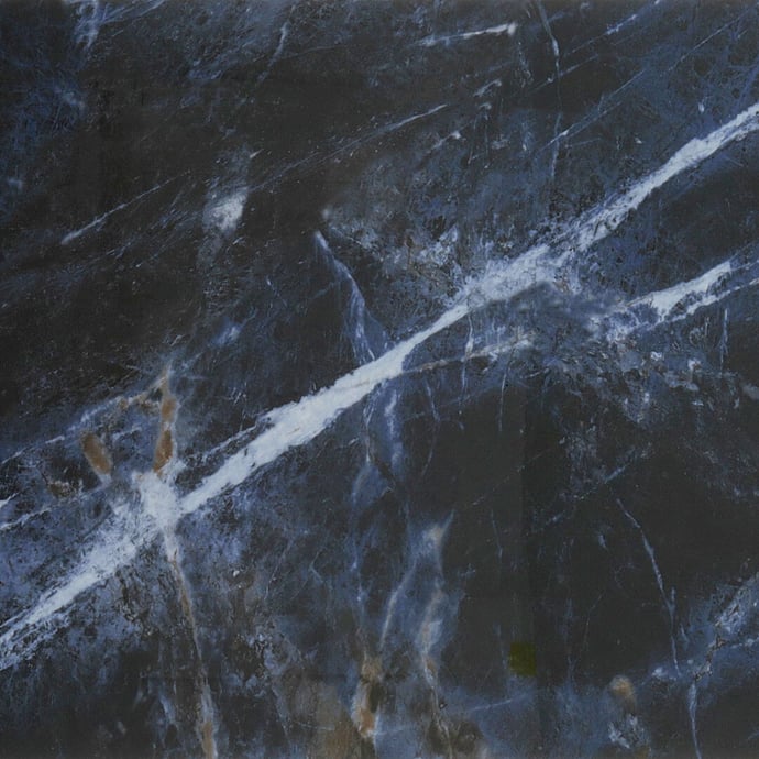 Blu Sodalith glänzender Marmor
