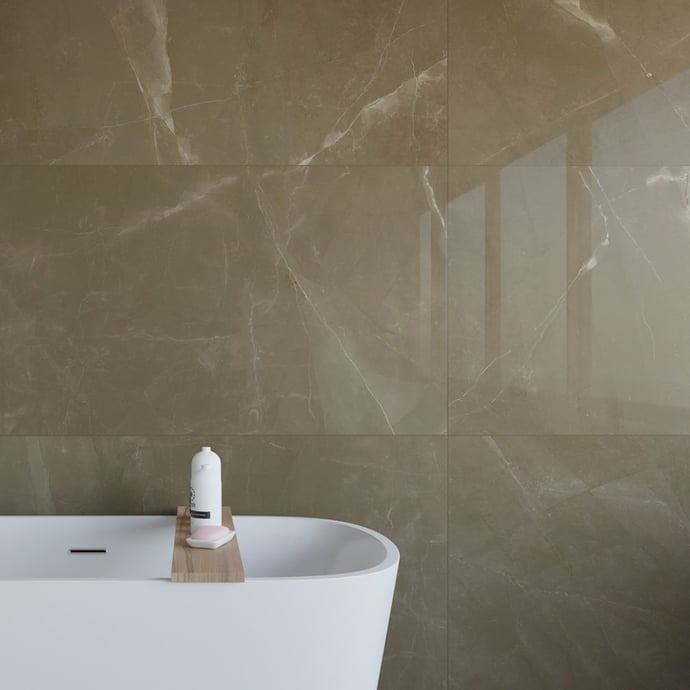 Brown Pulpis glossy Marble