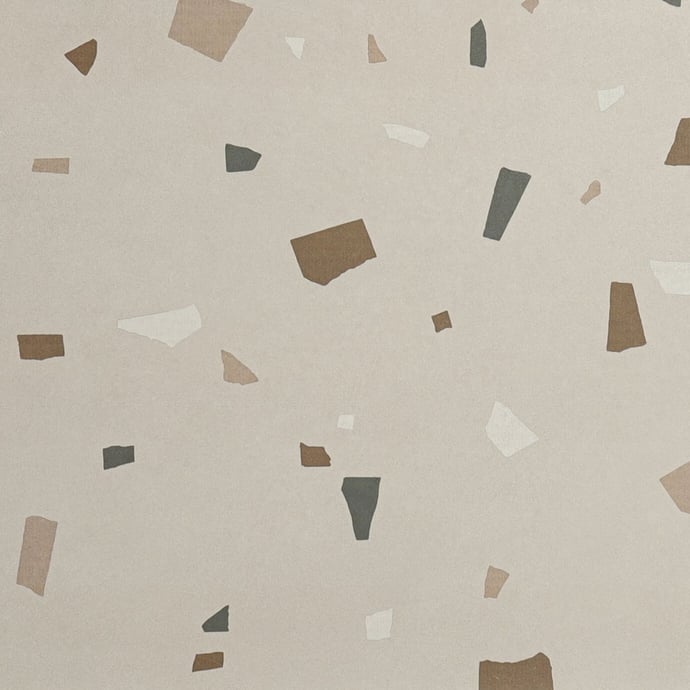 Terrazzo veneziano geometrico tortora