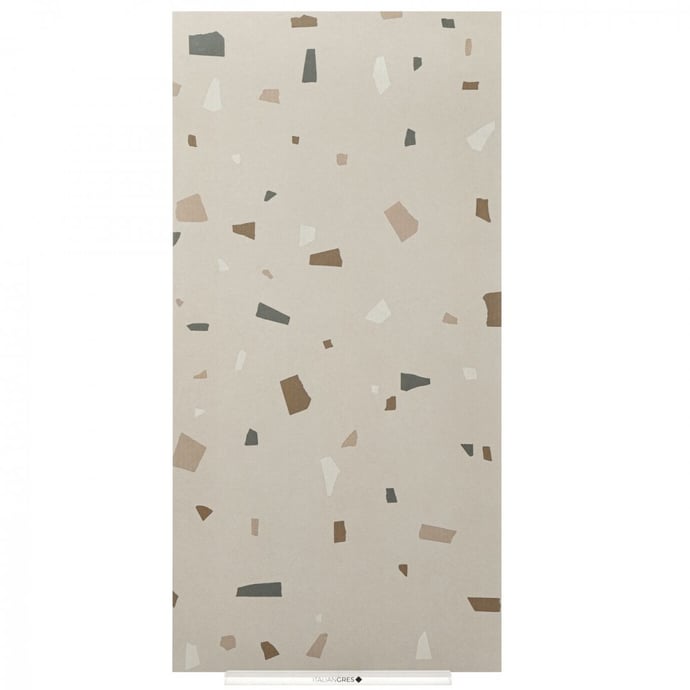 Taubenfarbener venezianischer geometrischer Terrazzo