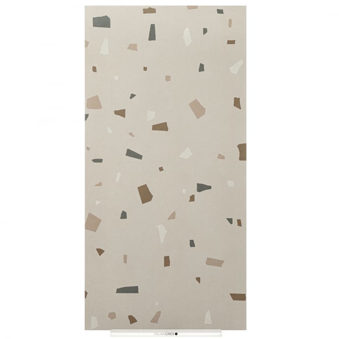 Taupe geometric Venetian terrace