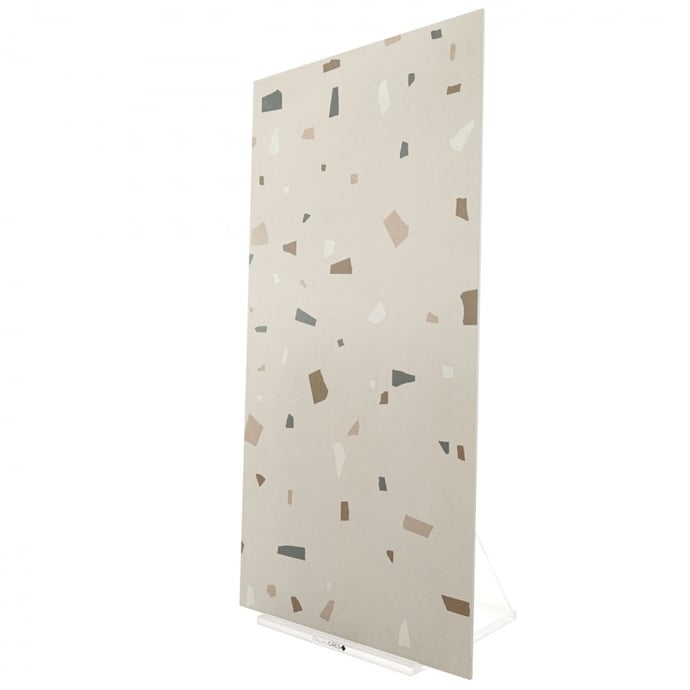 Terrazzo veneziano geometrico tortora