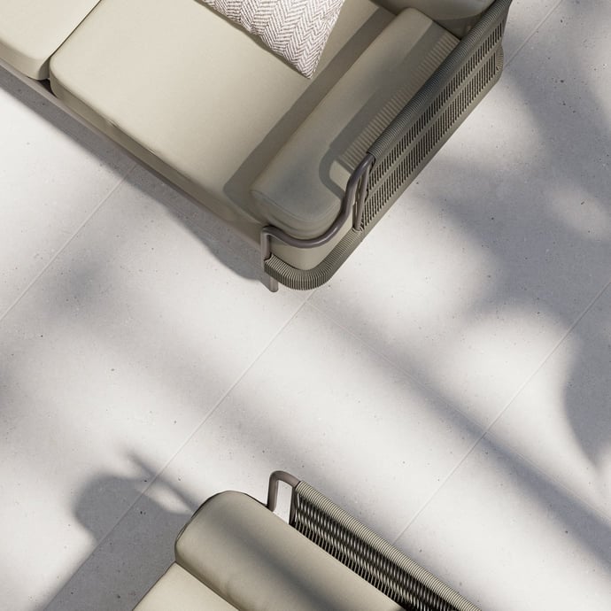 White Uniform Dotted Stone Antislip R11