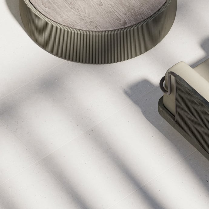 White Uniform Dotted Stone Antislip R11