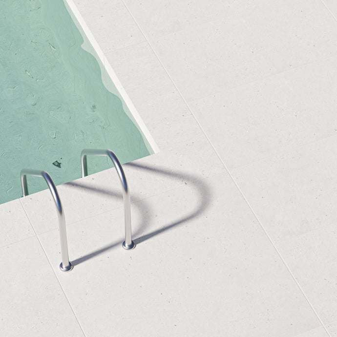 White Uniform Dotted Stone Antislip R11