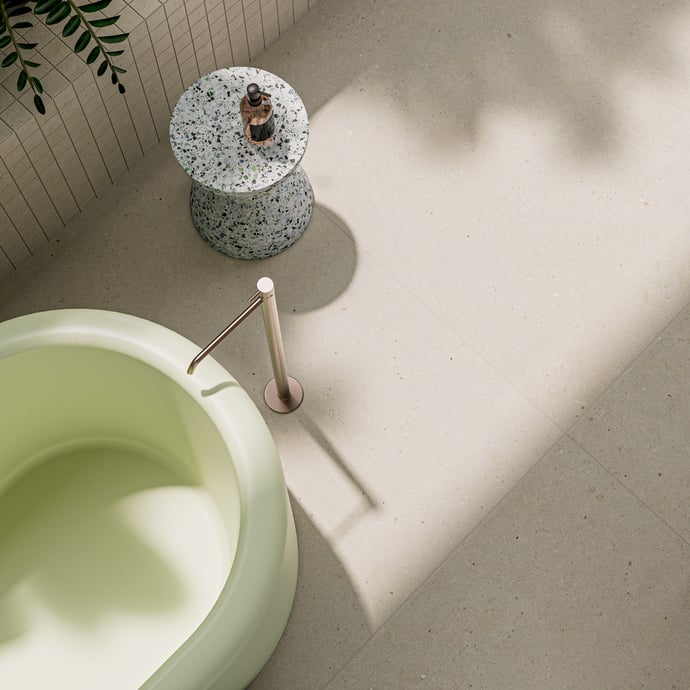 Einheitlicher Punktierter Stein Beige