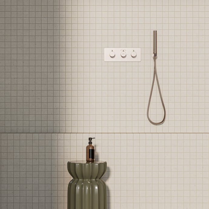 Einheitlicher Punktierter Stein Beige