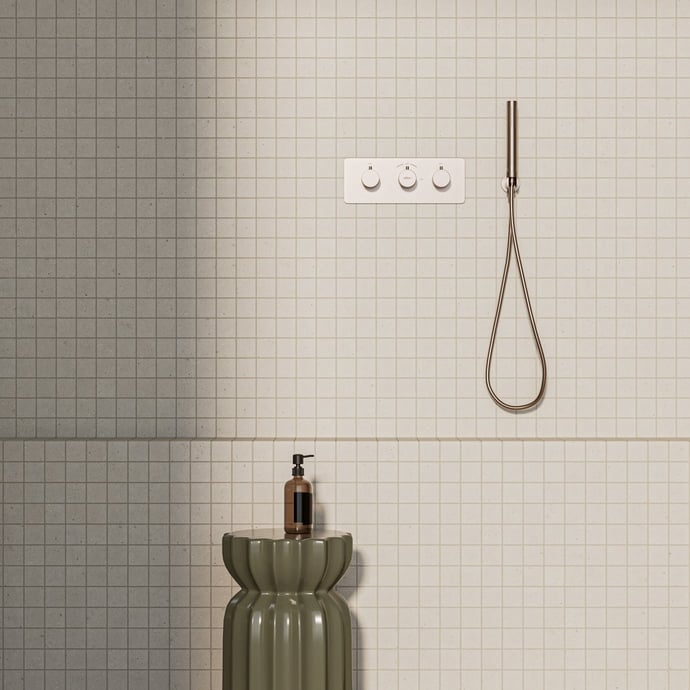 Einheitlicher Punktierter Stein Beige