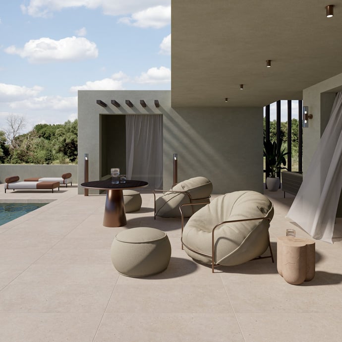 Taupe Uniform Dotted Stone 20 mm outdoor