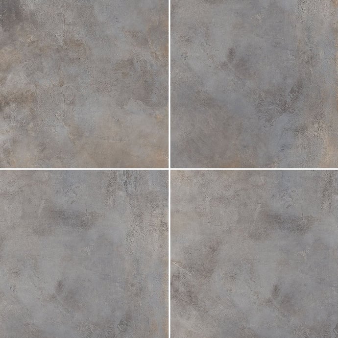 Dark grey industrial metallic tiles
