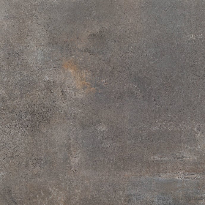Feinsteinzeug mit Rost Metalloptik