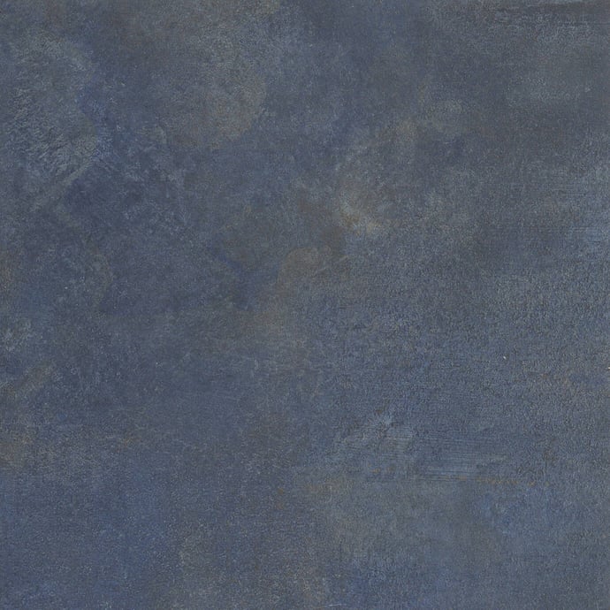 Blue industrial metallic tiles