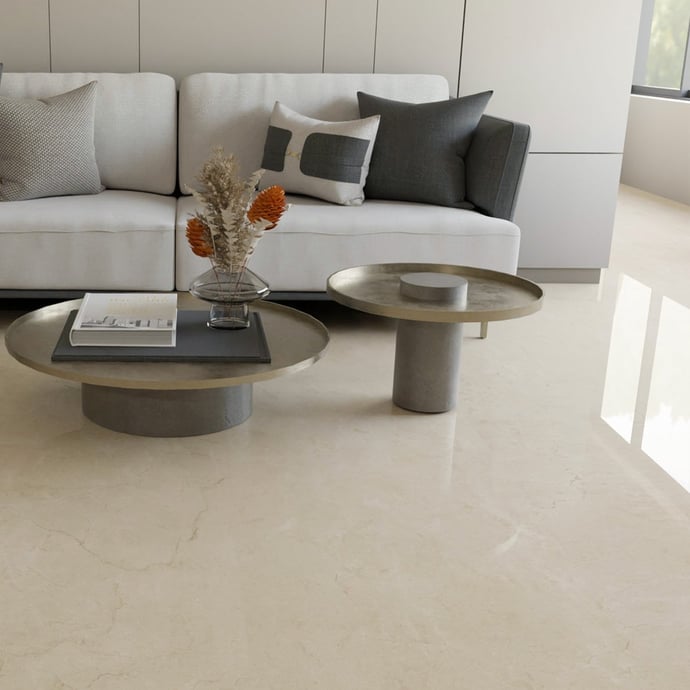 Marfil glossy marble