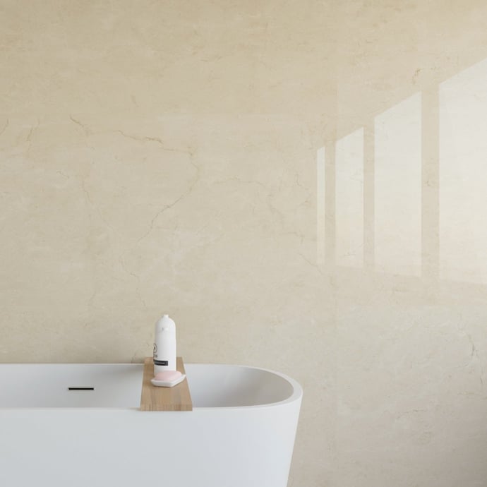 Marfil glossy marble