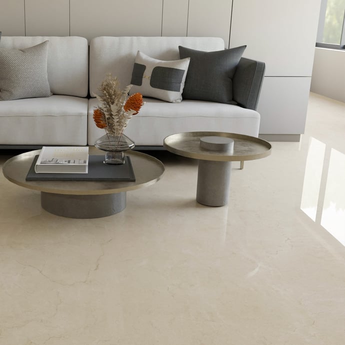 Marfil glossy marble