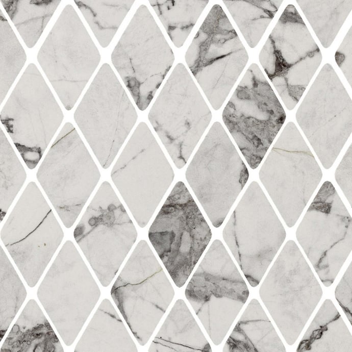 Invisible Grey rhombuses mosaic