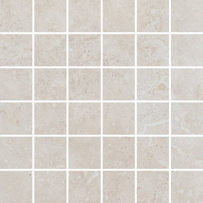 Contemporary Beige Crosscut Travertine Mosaic