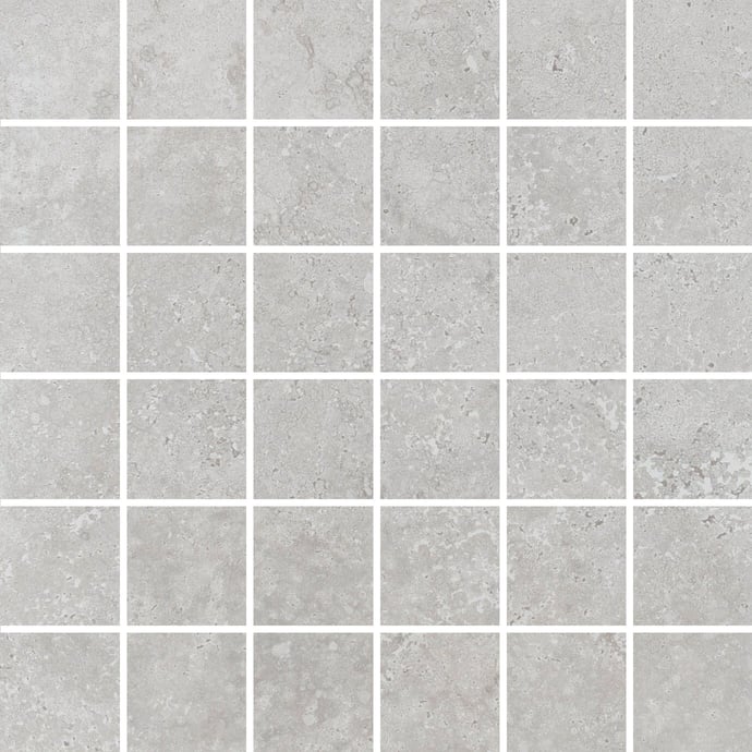 Contemporary Grey Crosscut Travertine Mosaic