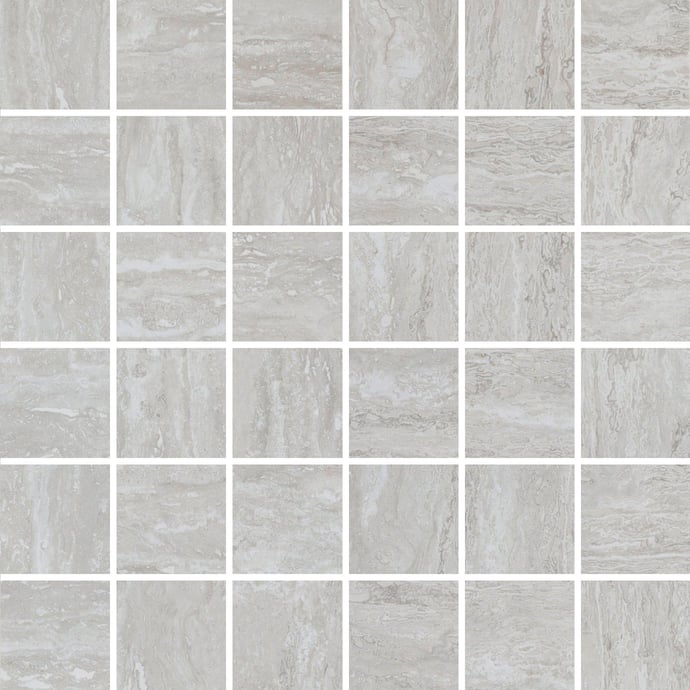 Contemporary Grey Veincut Travertine mosaic