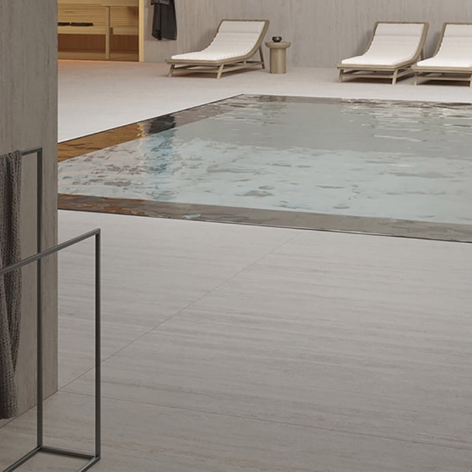 Veincut pearl travertine marble