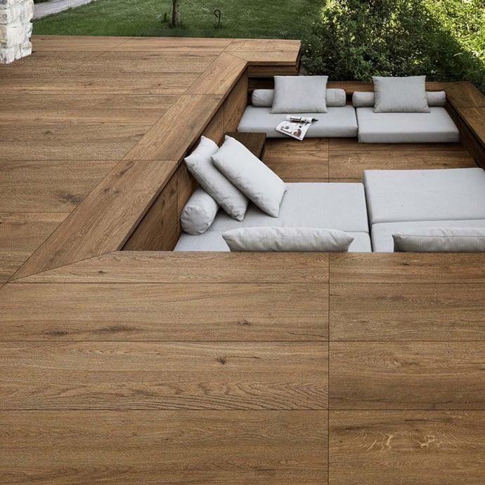 Legno chiaro essenziale castagno 20 mm outdoor