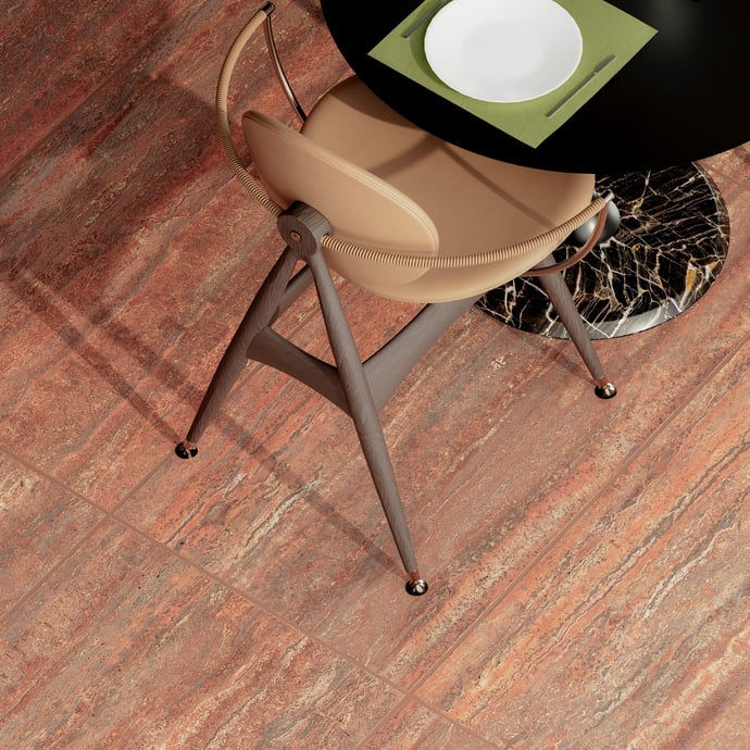 Travertino Rosso Veincut Contemporaneo