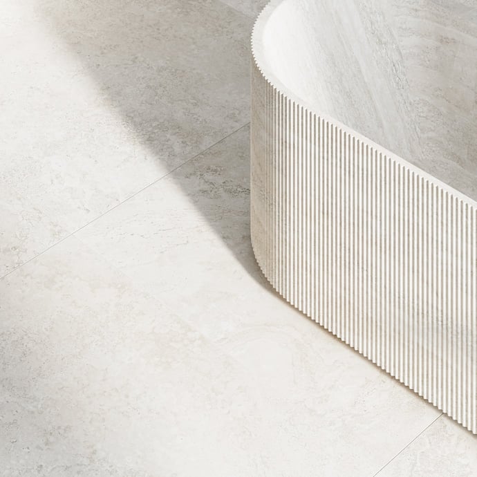 Travertin Crosscut Blanc Contemporain