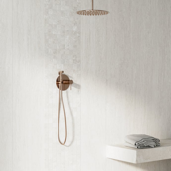 Travertin Veincut Blanc Contemporain