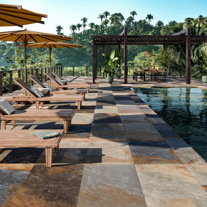 Outdoor brown stone 20 mm