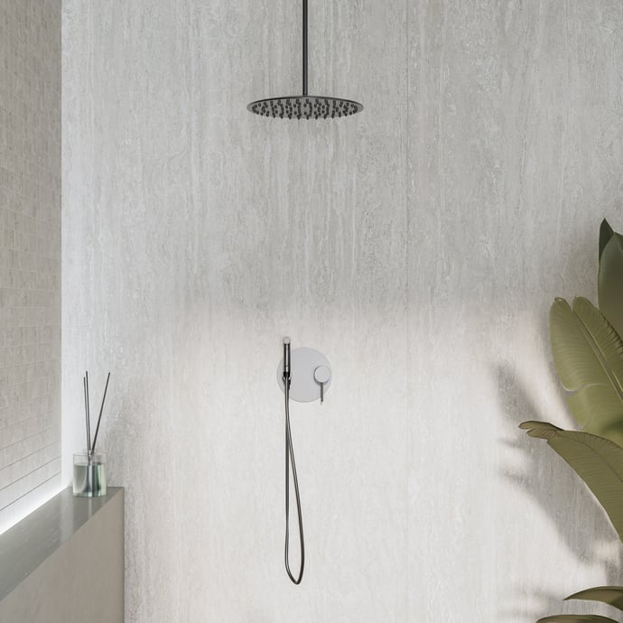 Travertin Veincut Gris Contemporain