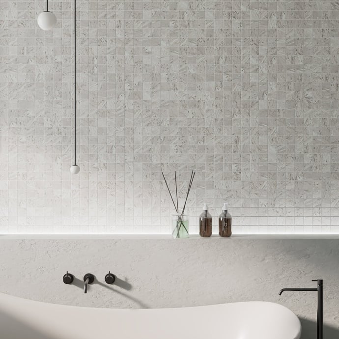 Travertino Grigio Veincut Contemporaneo mosaico