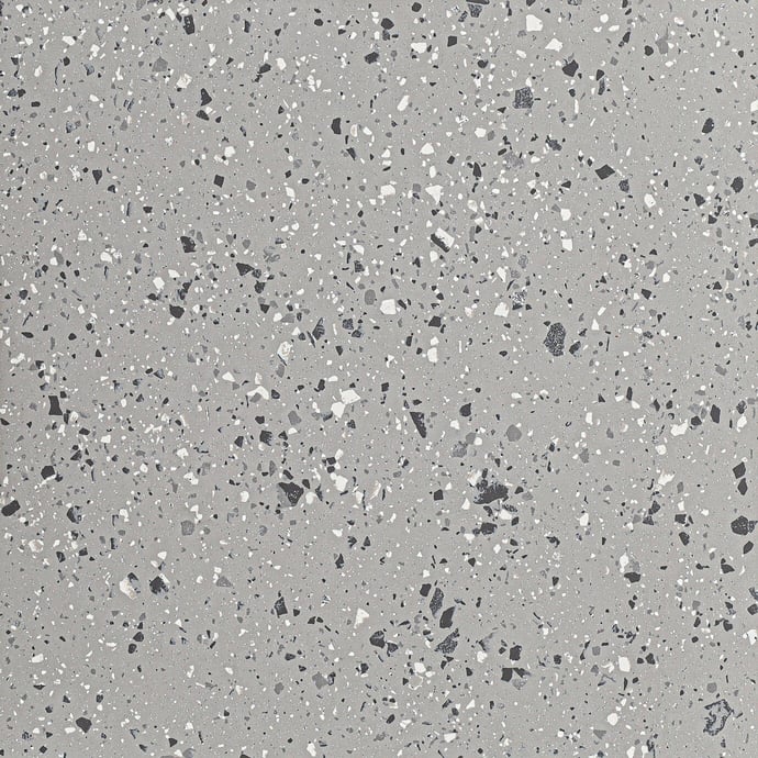 Matter Grau Terrazzo Ganzkörper