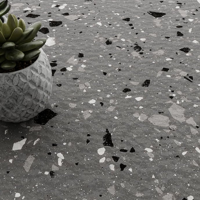 Terrazzo Antracite Outdoor Full-Body