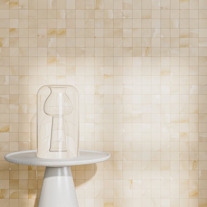 Edles Marmor Mosaik Beige Matt