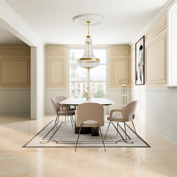 Nobel Marmor Beige Glänzend