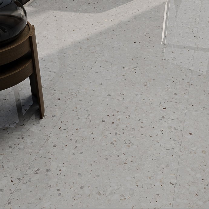 Pietra lucida con piccoli grani bianco Ceppo di Gré