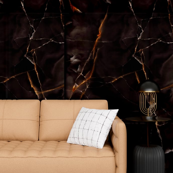 Marbre brillant onyx noir