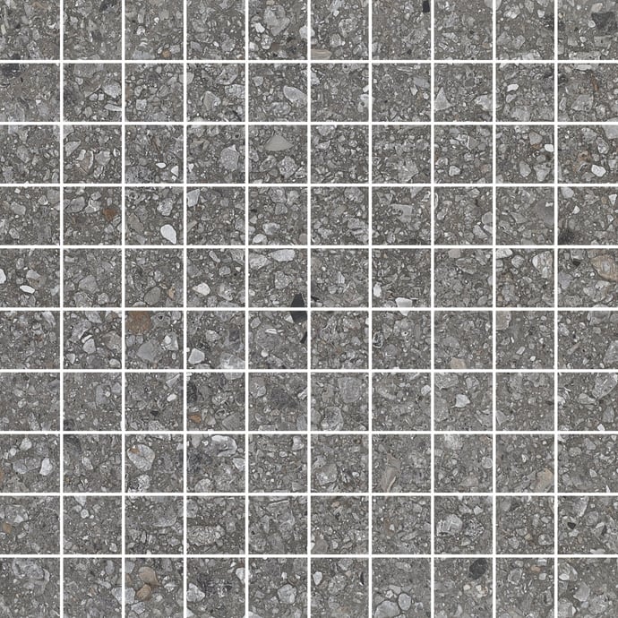 Left Bank Fragments Brown Mosaic 3x3