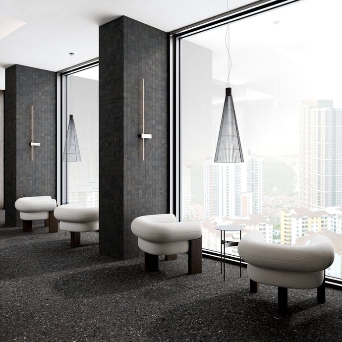 Rive Gauche Nero Mosaico 3x3