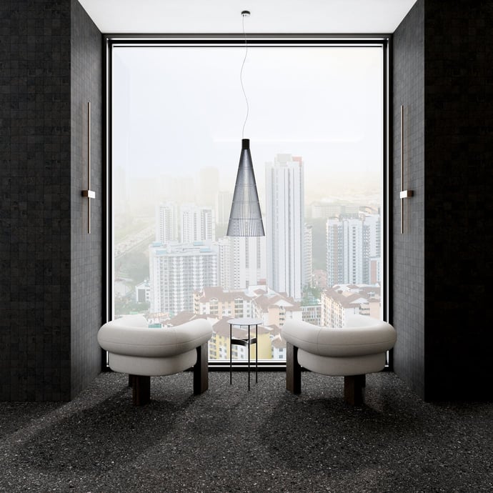 Rive Gauche Nero Mosaico 7x7